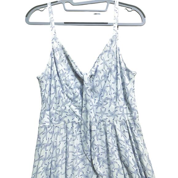 BOGO FREE! FAT FACE Ivory/Indigo TIBBY Starfish Midi Dress ECO-Responsible Sz 6 - Picture 3 of 16